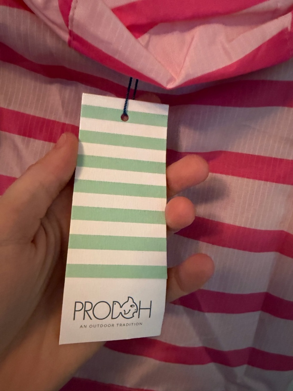 Prodoh Pink Striped Rain Jacket - Picture 4 of 4